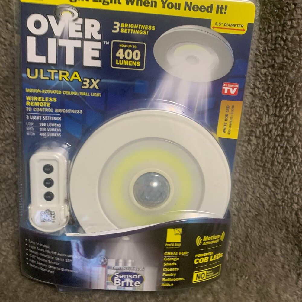 OVER LITE ULTRA 3X WIRELESS REMOTE MOTION ACTIVATED